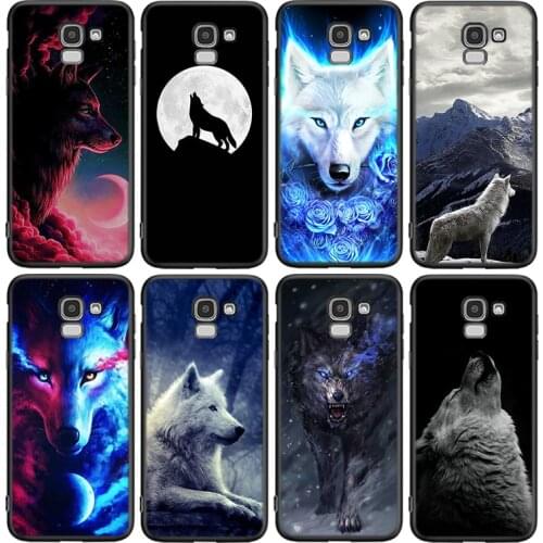 Moon Wolf Howl For Samsung Galaxy J8 J7 Duo J6 J5 Prime J4 Plus J3 J2 Core 2018 2017 2016 Phone Case Cover