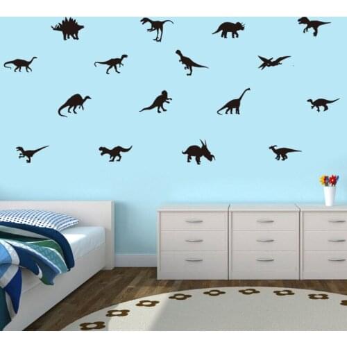 DIY a set of Non-toxic vinyl animal Dinosaur wall sticker of kids room home decoration
