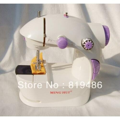 Free shipping new arrival Multfuction house hold electric desktop mini sew machine send power