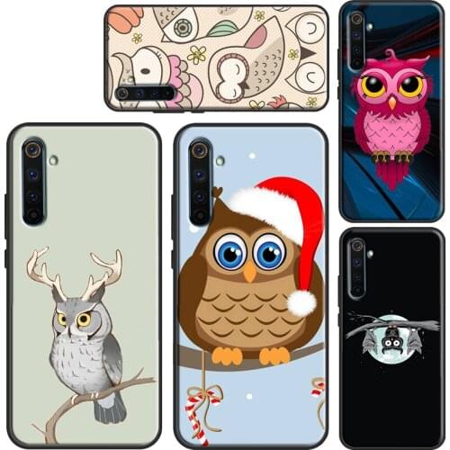 Fashion Cartoon Owl Case For OPPO Realme 8 Pro 6 7 Q3 Pro C3 C11 C15 C21 GT OnePlus 8 Pro 9 Pro 7T 8T 9R Cover