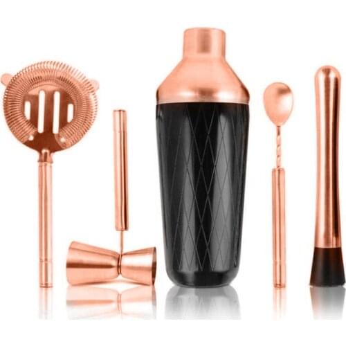 Mixology Bartender Kit Bar Set Cocktail Shaker Set for Drink Mixing Bar Tools: Shaker, Jigger, Strainer, Mixing Spoon, Muddler