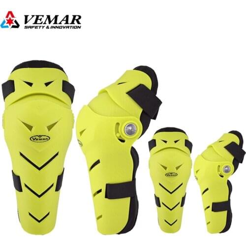 Vemar 4PCS Motorcycle Knee Pads Protection Men Motorcycle Equipment Motocross MTB BMX DH Bike Cycling Elbow Protective Gear