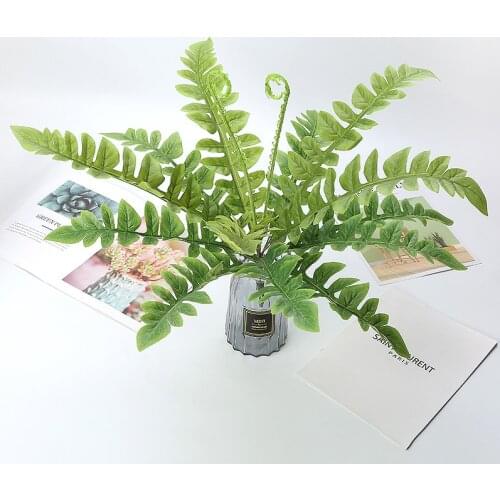 57cm New Arrival Artificial Persian Grass Simlation Fern Leaf Plants for Indoor Decoration