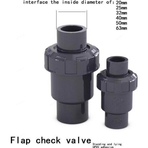 Sanli UPVC check valve plastic flap check valve PVC check valve check valve vertical and horizontal universal 1Pcs