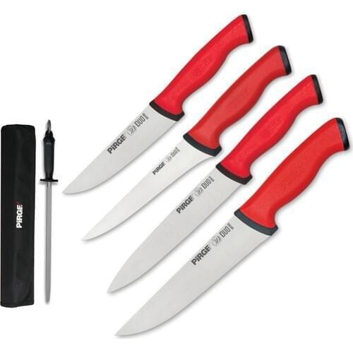 Pirge Duo Professional Butcher Victim Knife Set 5'li Bag