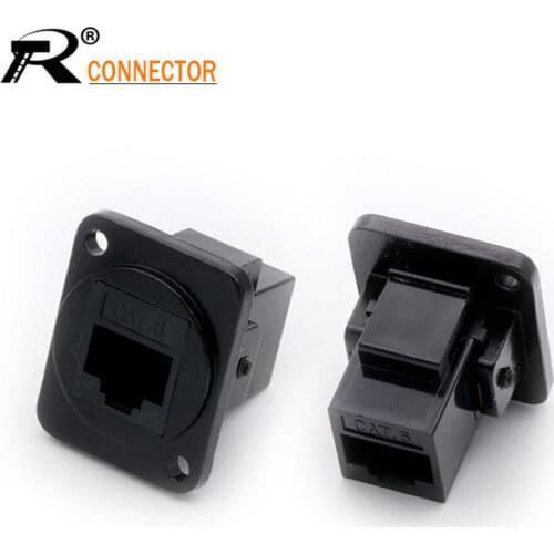 R Connector1pc CAT6 RJ45 Connector 8P8C Modular Plug for Computer UTP Ethernet Cable, Gold Plated Gigabit Network Crimp Shielded