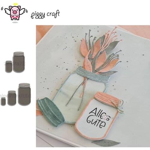 Piggy Craft metal cutting dies cut die mold 2021 New Glass drink cup Scrapbook paper craft knife mould blade punch stencils dies