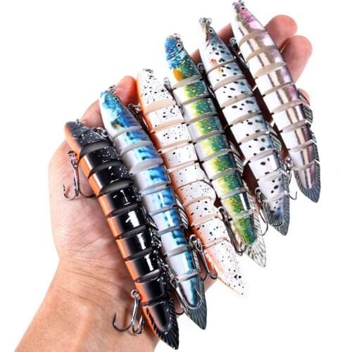 14CM-21.4G Sinking Wobblers 9 Segments Fishing Lures Multi Jointed Swimbait Hard Bait Fishing Tackle Pike Bass Isca Crankbait
