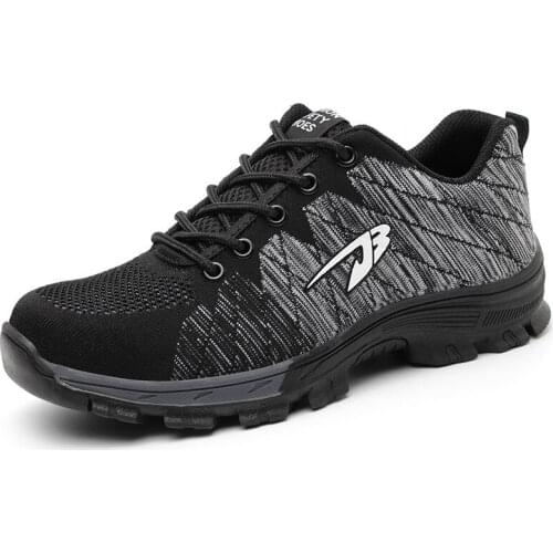 Outdoor Men And Women Safety Boots Men Breathable Shoes steel toe Puncture-Proof Workers Sneakers shoes woman shoes men