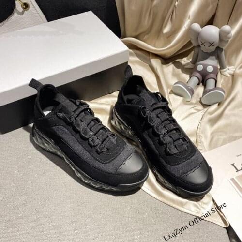 Women Platform Casual Sneakers Brand Shoes Female Sport Running Ladies Genuine Leather Chunky Trainers New