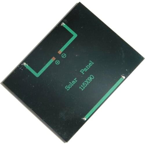 1.5W 12V Solar Cell Polycrystalline Solar Panel DIY Solar Power Battery Charger Education kits Epoxy 115*90MM 5pcs