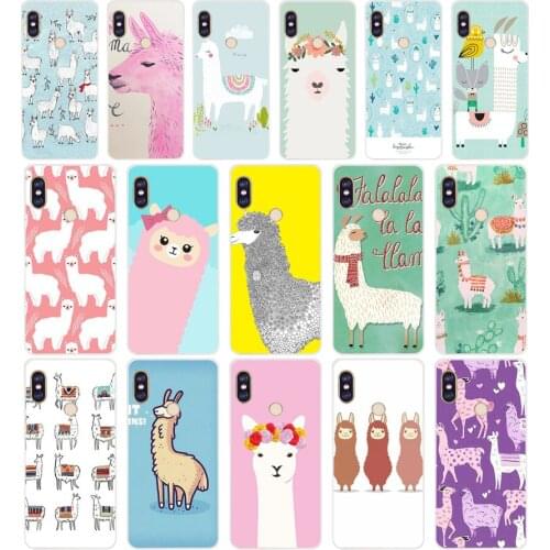 317FG Cute Llama Alpaca Animals Cartoon Soft Silicone Tpu Cover phone Case for xiaomi redmi 5A 5Plus note 5 5A Pro