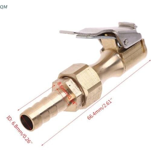 8mm Locking on Tire Chuck Clip Air Inflator Compressor Pump Adapter Connect Accessories for Car 13MF