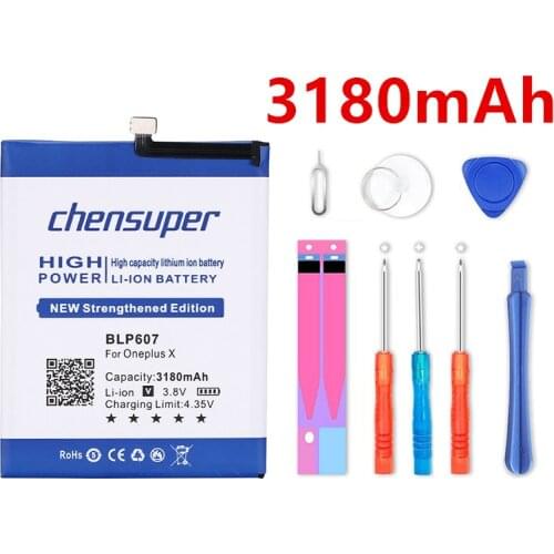 Chensuper Replacement Accumulator 3180mAh Battery for Oneplus X BLP607 One plus X