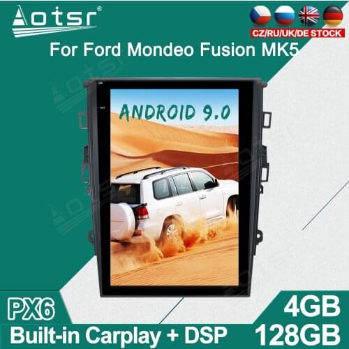 For Ford Mondeo Fusion MK5 2013- 17 Android Car Radio Player GPS Navigation Auto Stereo Multimedia Video Headunit carplay 4G SIM