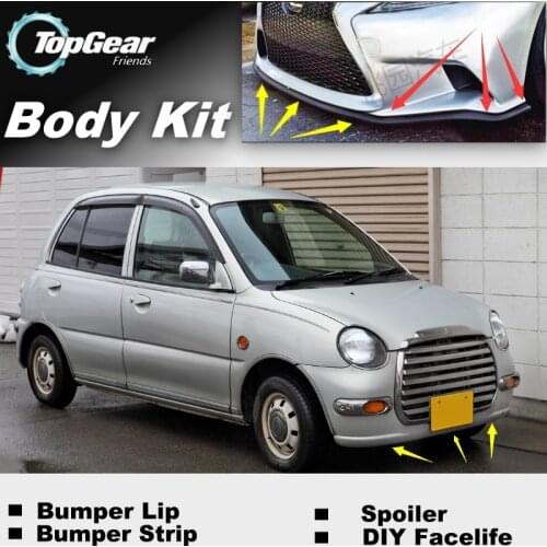 Bumper Lip Deflector Lips For Mitsubishi Minica Toppo Front Spoiler Skirt For TopGear Friends Car Tuning / Body Kit Wing / Strip