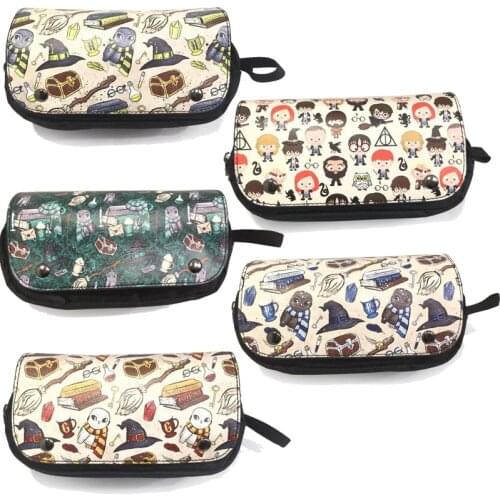 Harries Potter Action Figures Student Cosplay Props Magic Canvas Bag High Quality Box Pattern School Season Supplies