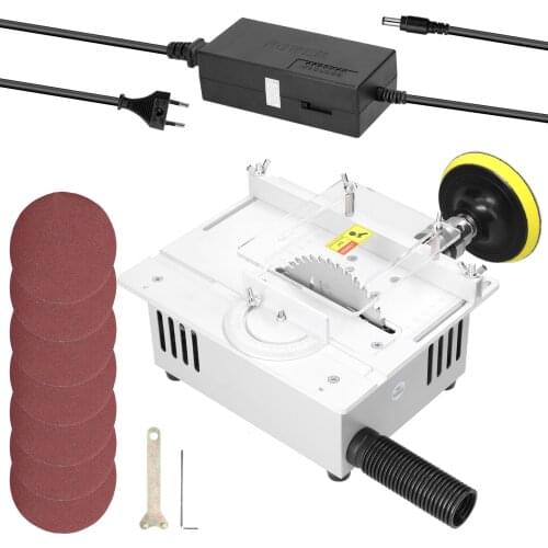 Electric Desktop Saws T1 Mini Multifunctional Table-Saw Small Household DIY Cutting Tool Woodworking Lathe Machine