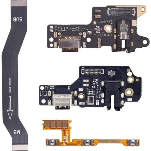 USB charging port board flex For Redmi 8 Note 8 Pro power volume side button Main Motherboard Connector LCD Display Flex