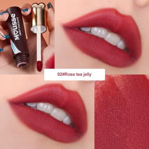 Kiss Beauty Lipstick Mist Velvet Lip Gloss Air Texture Lip Stick Waterproof Longlastin Lip Glaze Sexy Red Lip Tint Cosmtic TSLM2