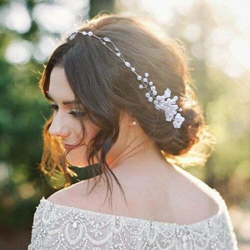 ZMHP16 Wedding Tiara Wedding Combs for Bridal Wedding Headdress Bridal Hair Comb for Women Pearl Bridal Headpiece