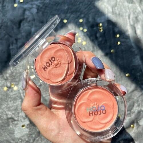 Pretty Flower Blusher Powder Face Makeup Cheek Blusher Minerals Palette Natural Soft Touch Long Lasting Waterproof Cosmetics