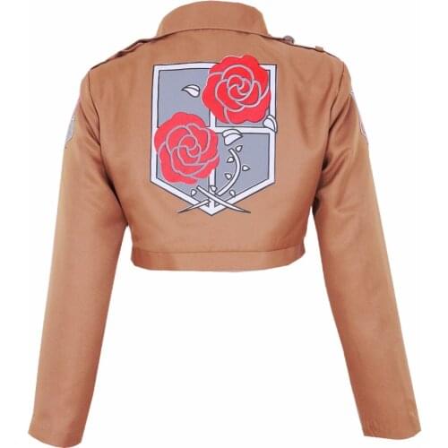 Anime Attack on Titan Jacket Shingeki no Kyojin Garrison Regiment Jacket Eren Jaeger Cosplay Costume Game Japanese Halloween