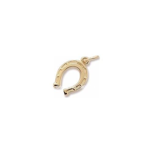 Fashion 12pcs a lot gold plating horseshoe charms
