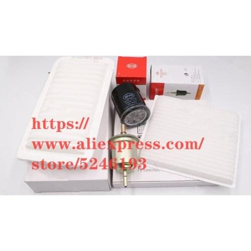 Filter set for BYD F3 F3R G3 G3R L3 air filter+oil filter+Air conditioning filter+fuel filter 4pcs/set
