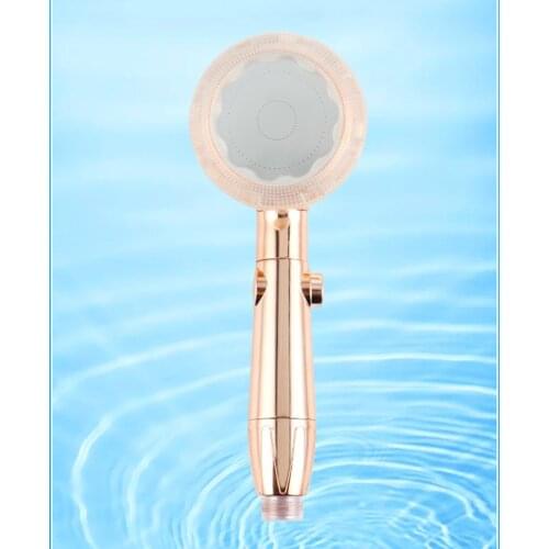 Pressurized Shower Head High Pressure Water Saving Perforated Free Bracket Hose Adjustable Bathroom Accessories Shower Set