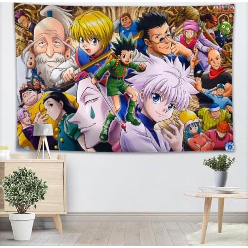 New Arrival HUNTER×HUNTER Tapestry Sheets Home Decorative Tapestries Beach Towel Yoga Mat Blanket Table Cloth Wall Tapestry