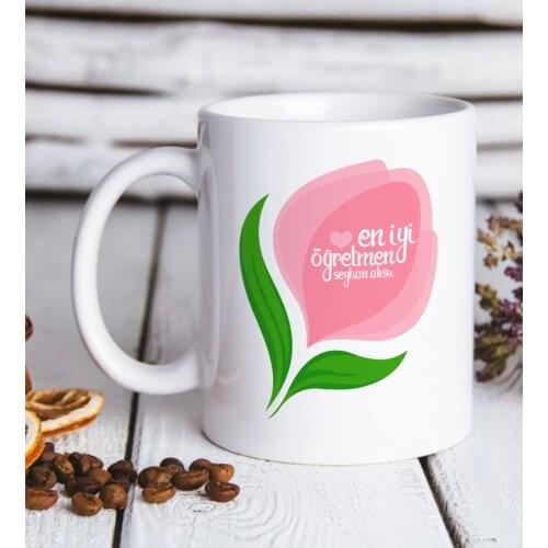 Personalized Best Teacher White Mug Bardak-14