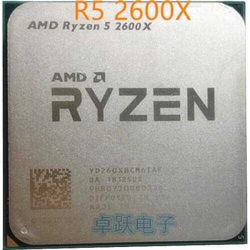 AMD Ryzen 5 2600X R5 2600X 3.6 GHz Six-Core Twelve-Core 95W CPU Processor YD260XBCM6IAF Socket AM4