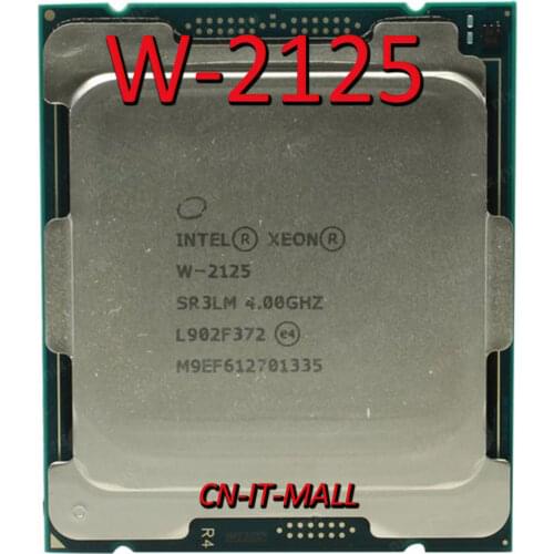 Xeon W-2125 W2125 CPU 4.0GHz 4 Core 8 Threads LGA2066 Processor