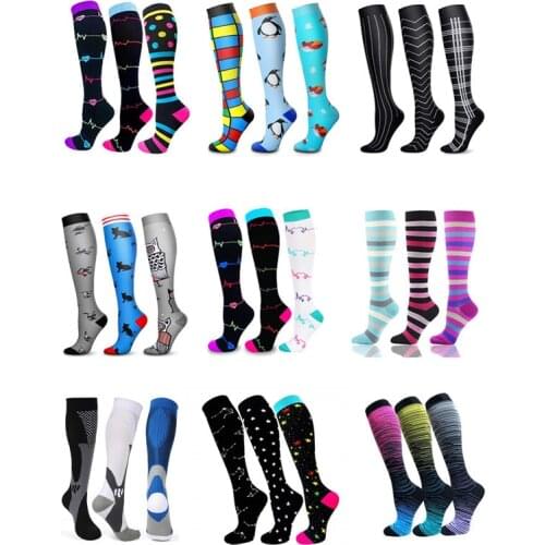 Dropship Unisex Compression Socks Set Wholesales Soccer Football Socks Tube Outdoor Sport Nursing Hiking Running Fitness Socks