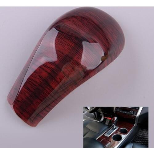 ABS Wood Grain Car Interior Gear Shift Knob Trim Fit for Nissan Teana Altima 2013 2014 2015 2016 2017 2018