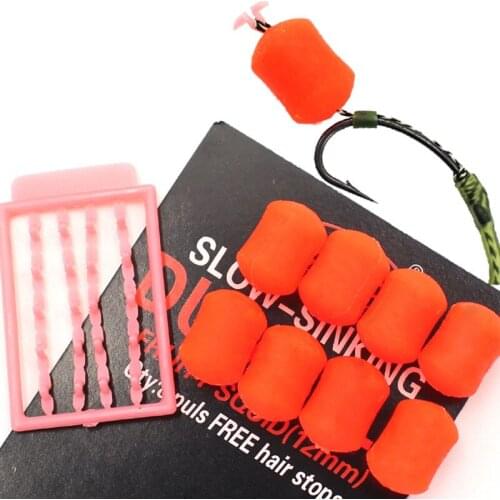 8PCS carp fishing accessories fake bait silicone slow sink dumbbell type bait carp fishing fishing tackle artificial soft bait