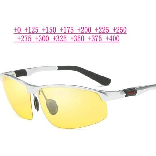 New Anti-glare Night Vision Bifocal Reading Pilot Sun Glasses Women Men Presbyopia Sports Reading Sunglasses Diopter UV400 NX