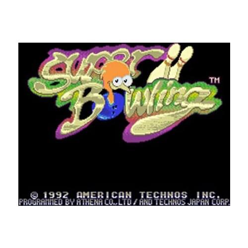 Super Bowling 16 bit Big Gray Game Card For NTSC Game Player Drop Shipping
