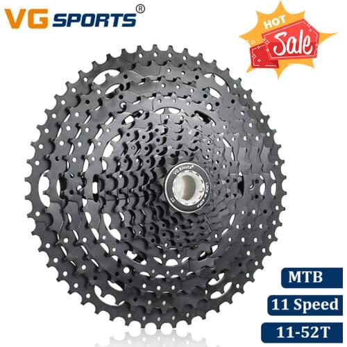 VG Sports Mountain Bike MTB 11 Speed Cassette 11 Velocidade 11S 52T Bicycle Parts Black Cassete Freewheel Sprocket Cdg Cog 686g