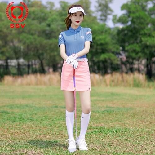 Golf Skirt Female Sports Shirt Skirt Breathable Absorbent Summer Golf Clothes
