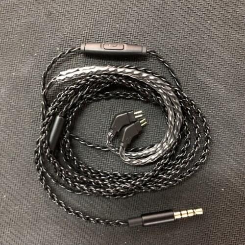 0.78mm upgrade cablef 3.5mm pluggable earphone wire