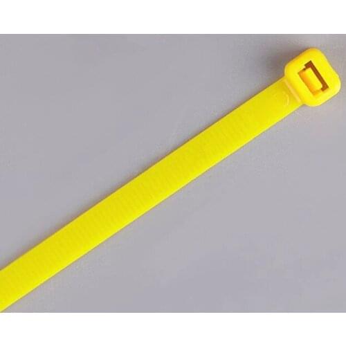 100pcs/lot 5*400mm Yellow Self-Locking Nylon Wire Cable Zip Ties, Cable Ties
