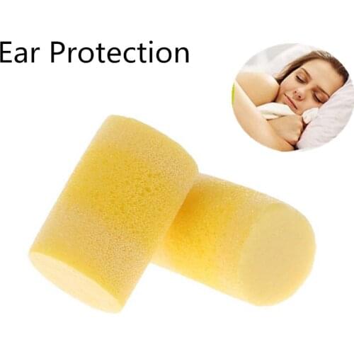 20PCS Reusable Sponge Soundproof Earplugs Noise Blocker/Filter Ear Plugs Earmuffs Sleeping Travel Work Safety Ear Protection