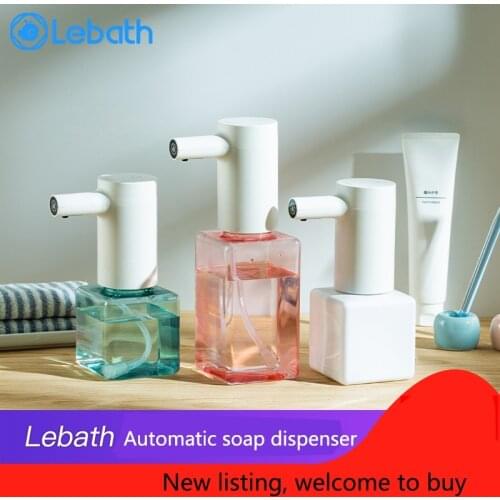 Lebath Infrared Sensor Automatic Soap Dispenser Handheld Contactless Disinfectant Bathroom Dispenser Smart Rechargeable Washer