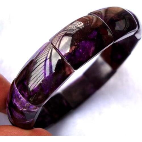 Free Shipping Natural Sugilite Rectangle 15*20mm Beads Bracelet Women Jewelry Accessories Weddings Parties Birthday Gift