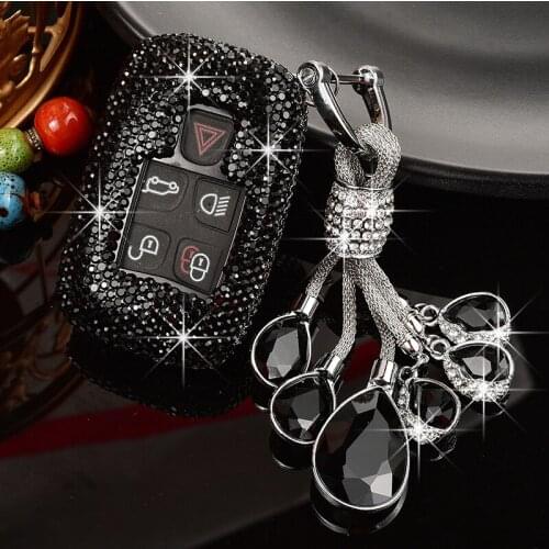 For Land Rover Range Rover Sport Discovery 5 Freelander 4 Old Version Blingbling Car Key Protective Bag Shell Fashion