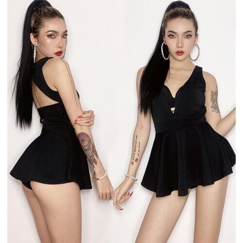 European & American Clothing For Women Bar Club Dj Ds Stage Dress Nightclub Female Singer Gogo Dancer Pole Dance Clothes DQL5783