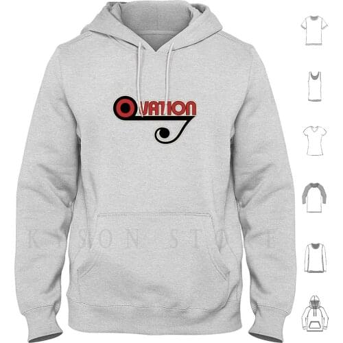 Ovation Guitars Music Note Wbr Hoodie Long Sleeve Ovation Guitar Acoustic Electric Bass Music Musician Musical