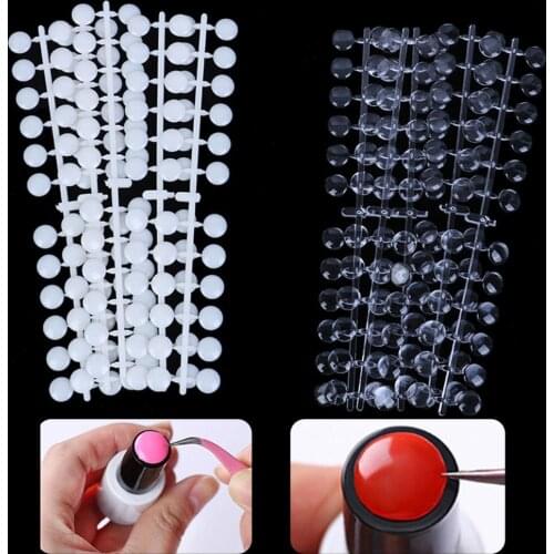1 Set Nail Color Cards Exquisite Nail Decor Multi-purpose Plastic Women Nail Swatches Sticks Display Tips for Nail Salon